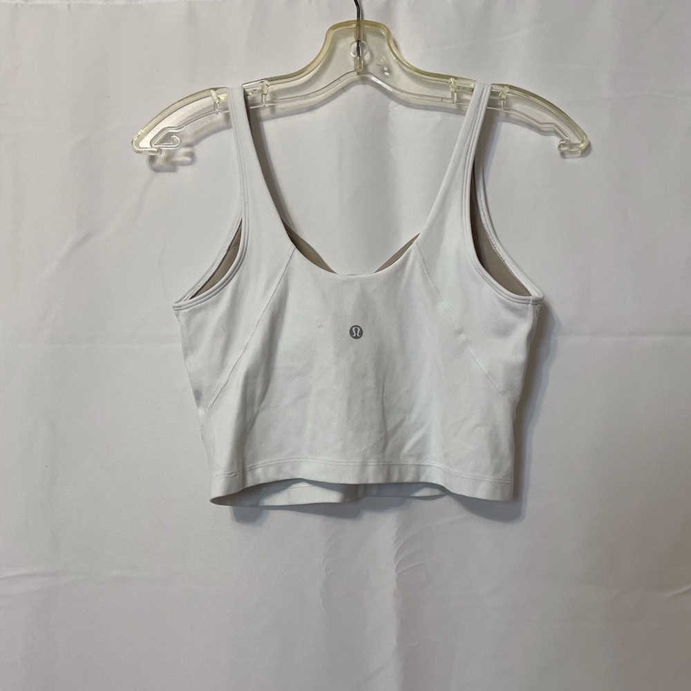 Lululemon Athletica Longline Bra White Womens Medium - Picture 2 of 4